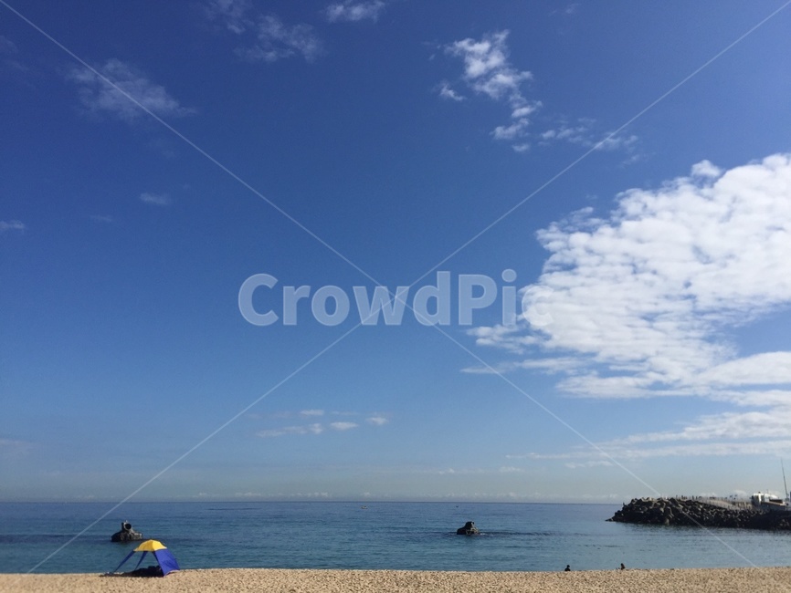 제주도,하늘,바다,해변,한가로움