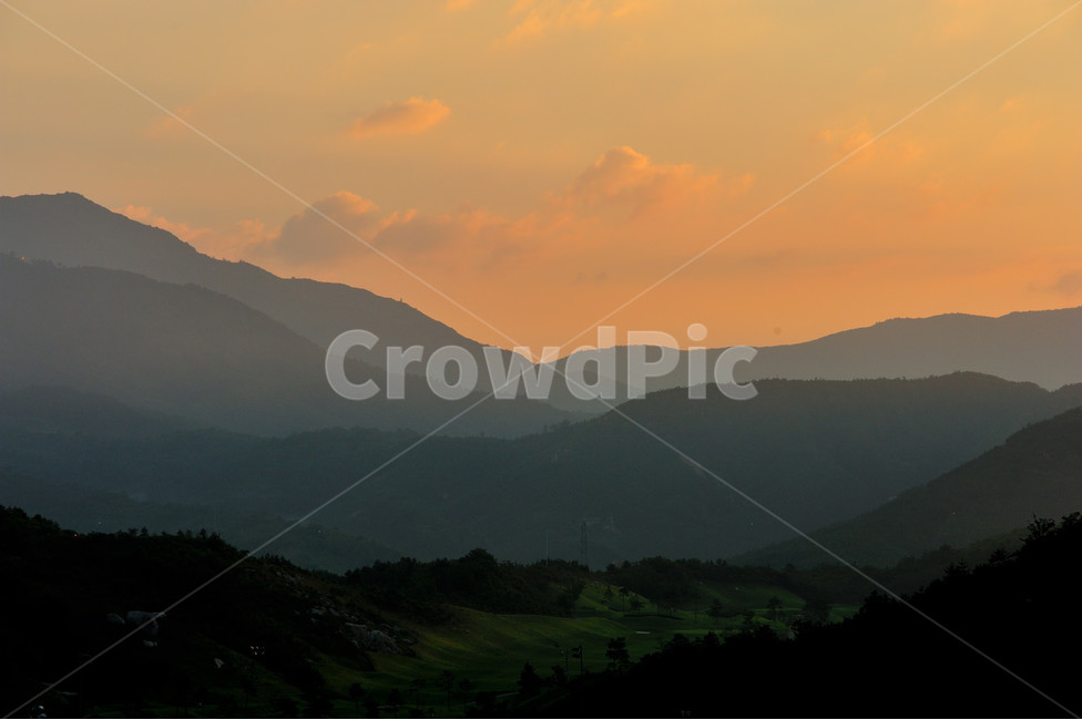 노을,저녁,산,고요함,해질녘,자연,풍경,nature,landscape,mountain range,산맥,outdoors,옥외,mountain