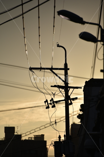 노을,해질녘,전깃줄,전봇대,sunset,하늘