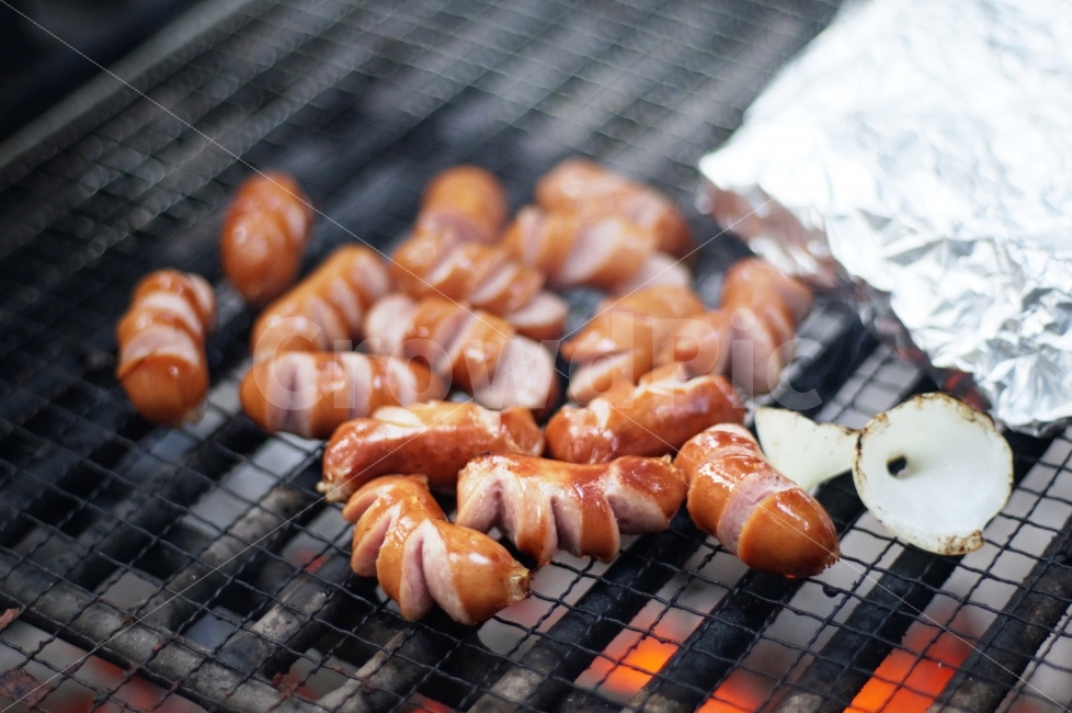 소시지,구이,BBQ,음식,캠핑,식재료,사물,Camping,Fire,Nobody,음식,식재료,요리,food,cook,meal,dishes,food reserves,육류,고기,meat