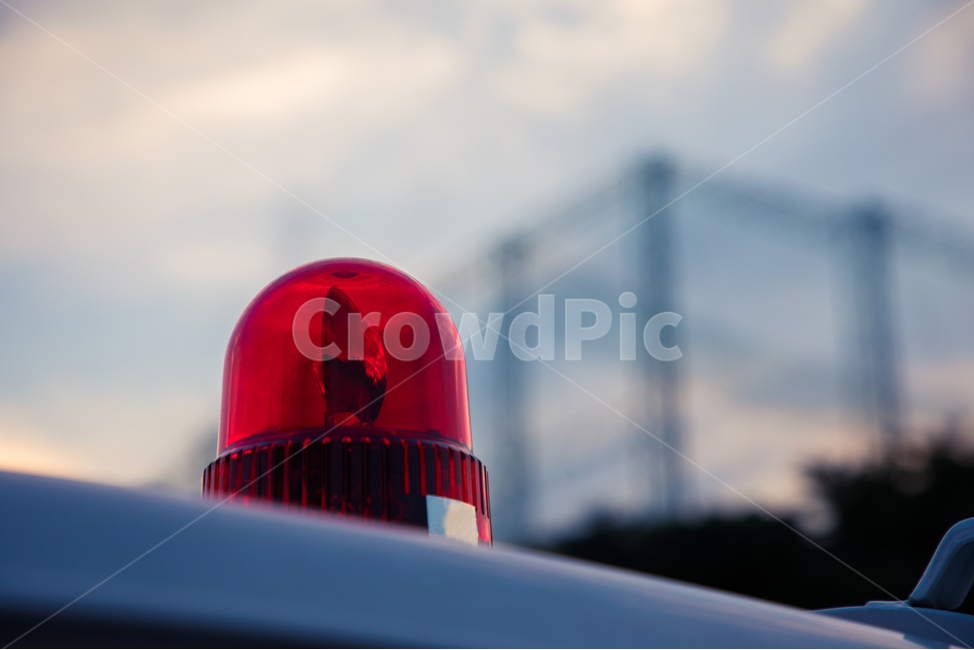 Red,warning light,siren,sunset,warning,caution