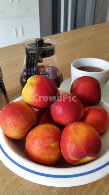 다과,커피,과일,디저트,복숭아,음식,식재료,요리,food,cook,meal,dishes,food reserves,과일,열매,fruit