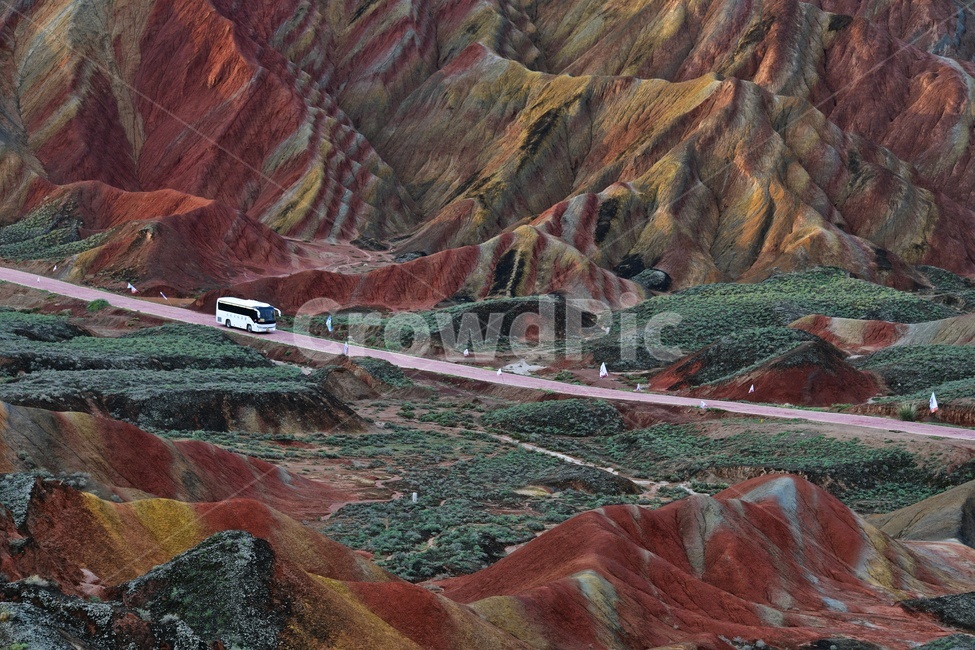 중국,장액,장예,칠채산,색감,길,경관,관광지,landscape,경치,outdoors,옥외,nature,자연,scenery,풍경,자연,풍경,nature,landscape,해외,외국,세계,foreign,oversea,world,세계자연풍경,해외자연풍경,외국자연풍경,world nature landscape