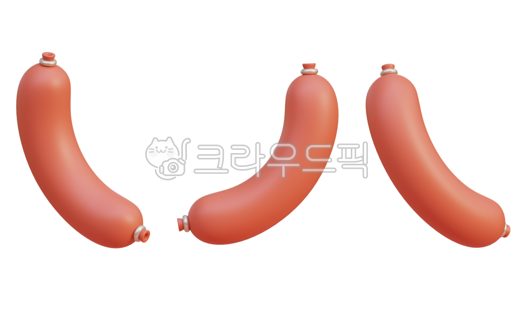 3d,고기,가공육,육류,음식,식재료,돼지,돼지고기,소,소고기,소세지,소시지,햄