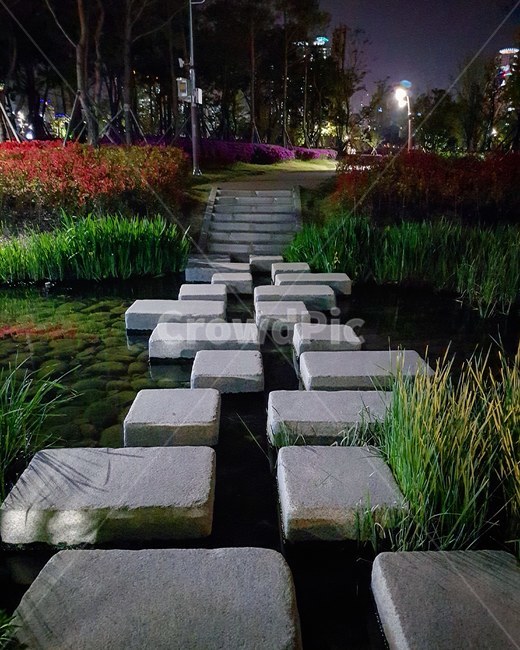 밤,돌담,돌다리,야경,공원,자연,풍경,nature,landscape,야경,밤,nightscape,night,staircase,계단,flagstone,판석