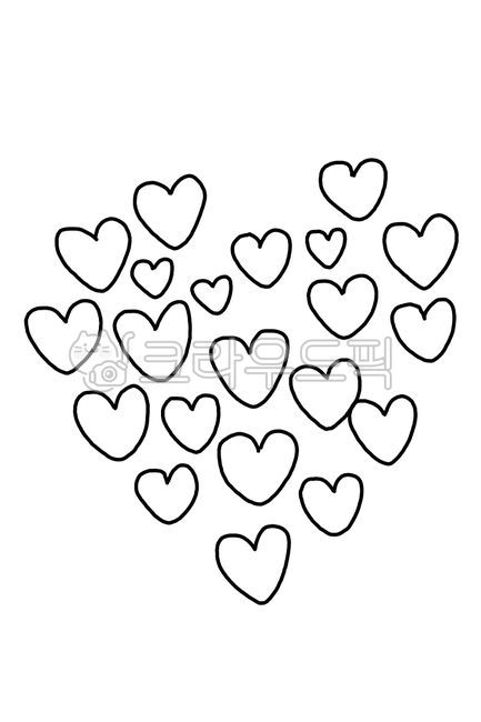 하트,하트일러스트,그림,일러스트,펜그림