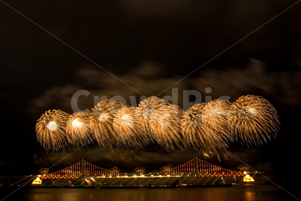 night view,Gwangalli,13th Fireworks Festival,Fireworks festival,sight