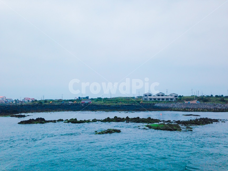 제주도,바다,풍경,여름,파도
