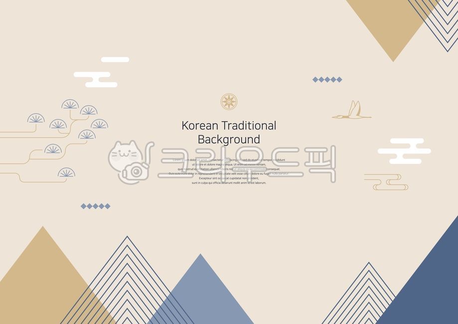 Illustration,vector,background,Korea,tradition,holiday,Lunar New Year,Lunar New Year,geometry,shape,abstract,abstract,traditional pattern,pattern,traditional pattern,pattern,triangle,triangle,cloud,crane,pine tree,line,line,beige,b