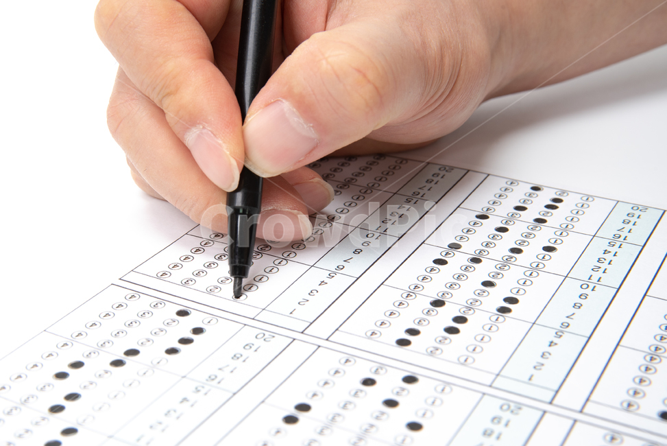 omr, 카드, 시험, 답안지, 답안, 사진,이미지,일러스트,캘리그라피 - 재로미작가