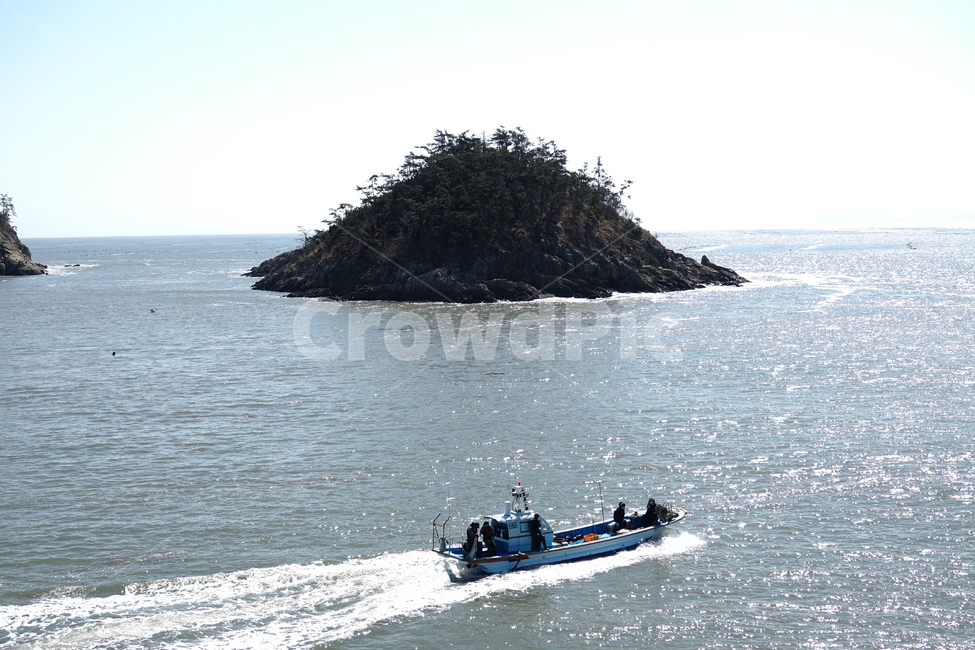 섬,배,선박,자연,바다,ocean,물