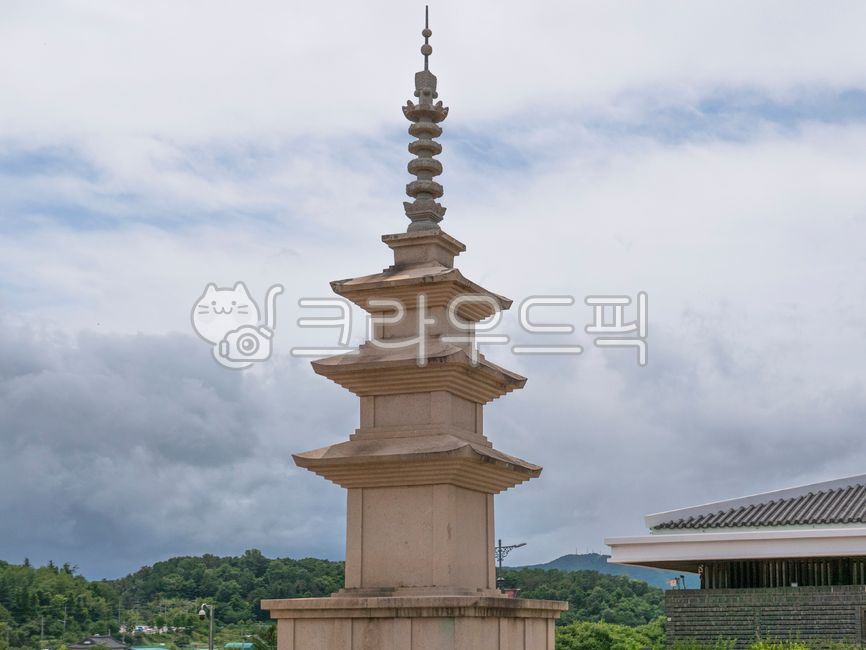 outdoor,sky,Seokgatap,stone pagoda,monument,cultural property,Gyeongju