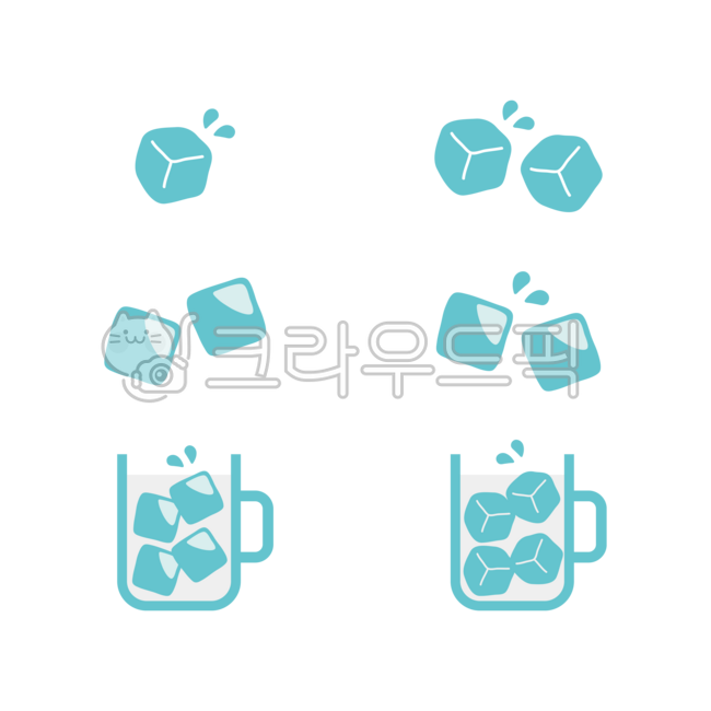 얼음, 얼음결정, 각얼음, 얼음물, ice, 사진,이미지,일러스트,캘리그라피 - mannada작가