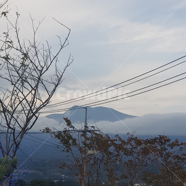 경치,자연,한라산,제주도,nature,cable,전력선