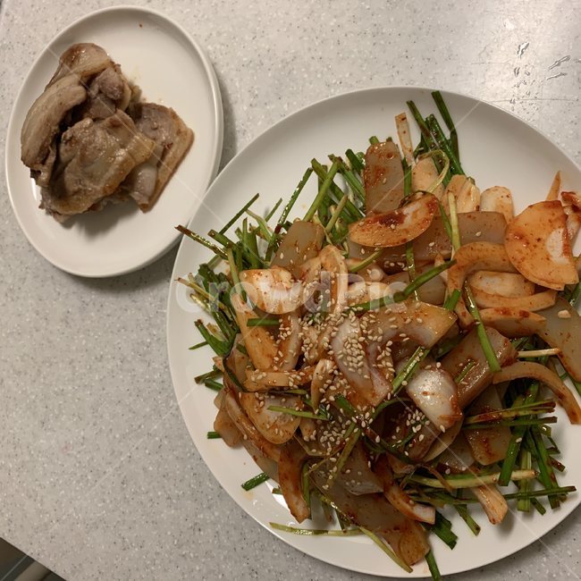 삼겹살,자취,밥상,도토리묵,음식,음식,식재료,요리,food,cook,meal,dishes,food reserves