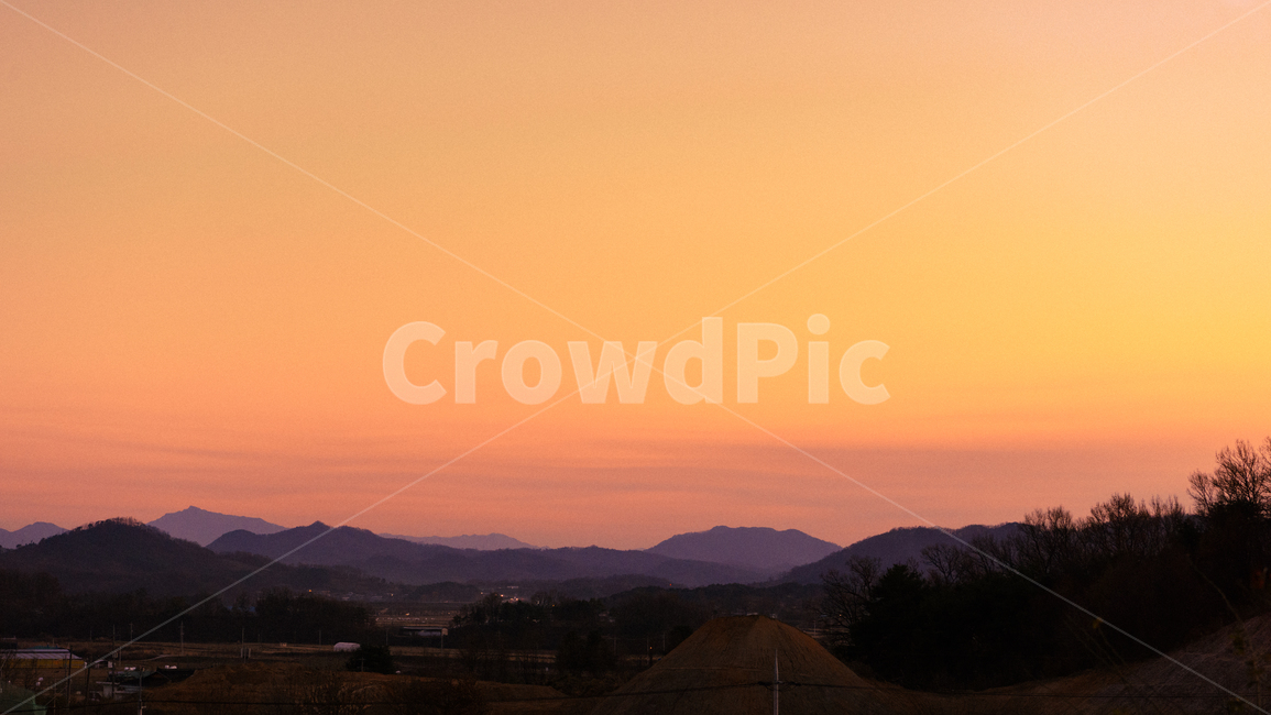 노을,석양,저녁,일몰,하늘,sunset,sky,풍경,evening,시골,마을,풍경,landscape,country,rural,town