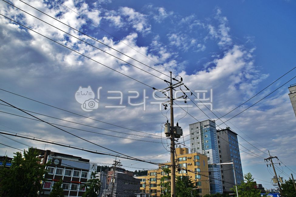 도심풍경,건물,주거지,푸른하늘,전신주,동소문동