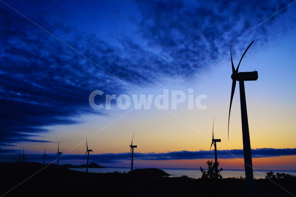 풍력,바람,바다,노을,섬,산업,industry,industrial,에너지산업,energy industry,machine,기계,engine,엔진,motor,모터