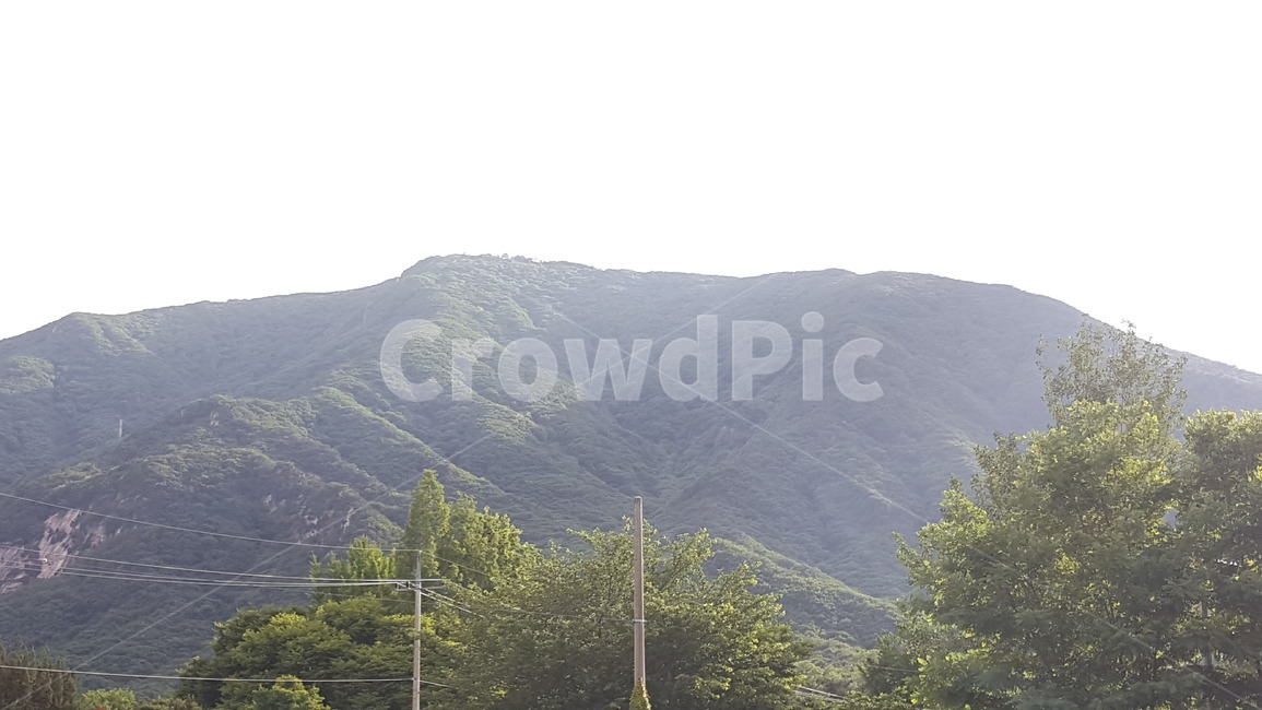 산,구름,하늘,풍경,나무,숲
