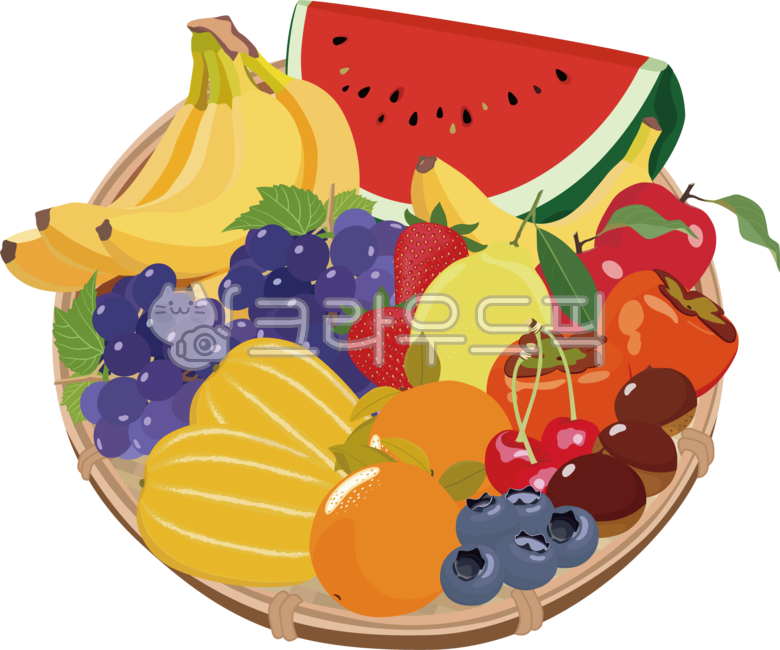 fruit,fruit basket,fruit basket illustration,food