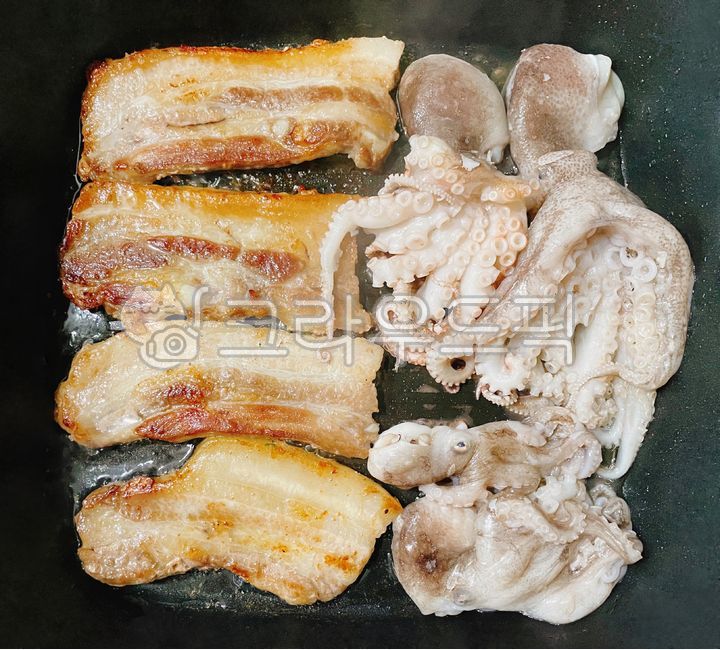 Octopus roe, Webfoot octopus, pork, food, pig - Authentic Korean Stock ...