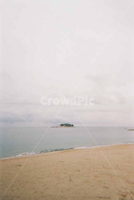 필름사진,바다,섬,자연,해안선
