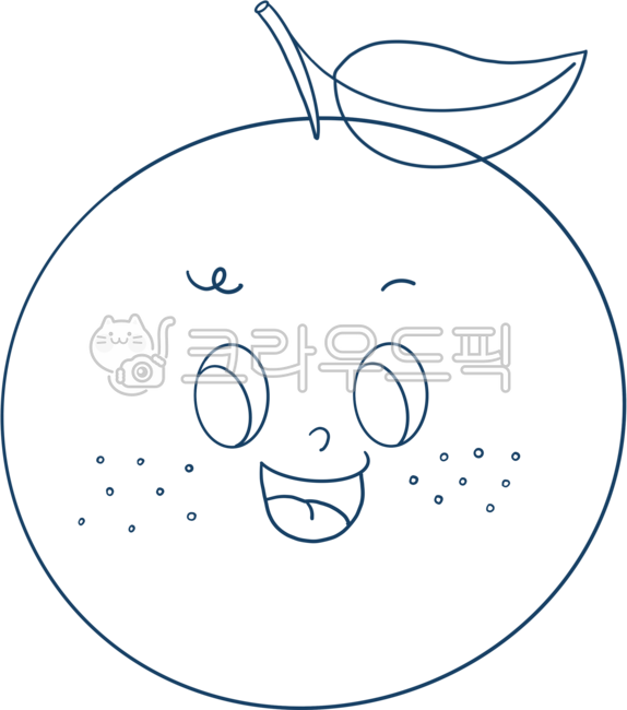 오렌지,오렌지캐릭터,오렌지캐릭터스케치,과일캐릭터스케치,컬러링,컬러링밑그림,orange,귀여운오렌지캐릭터,과일