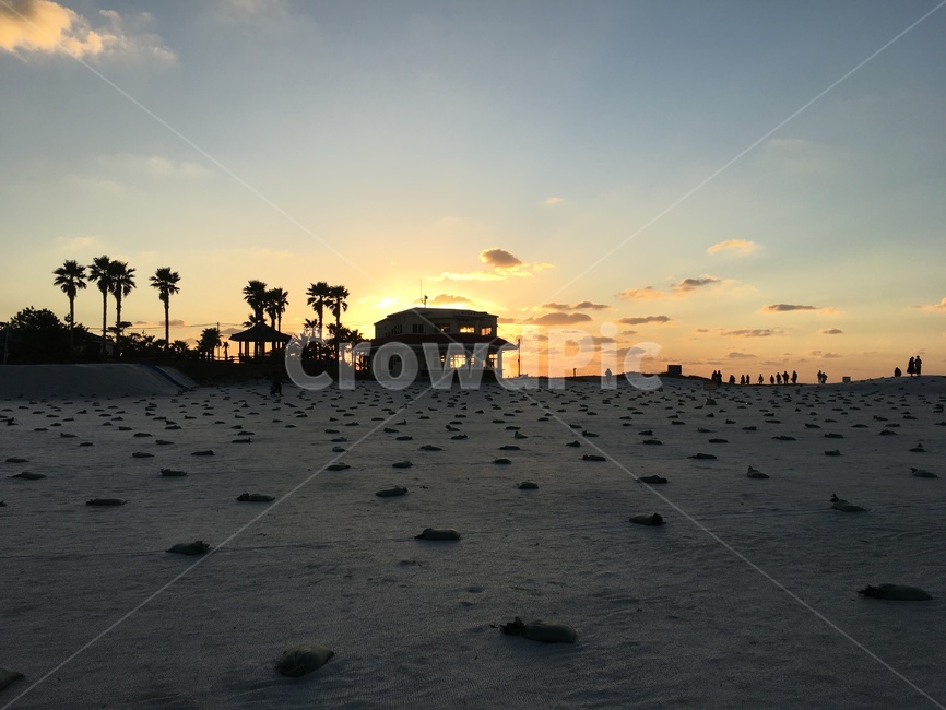 자연,nature,sunset,sea,건물,outdoors,architecture