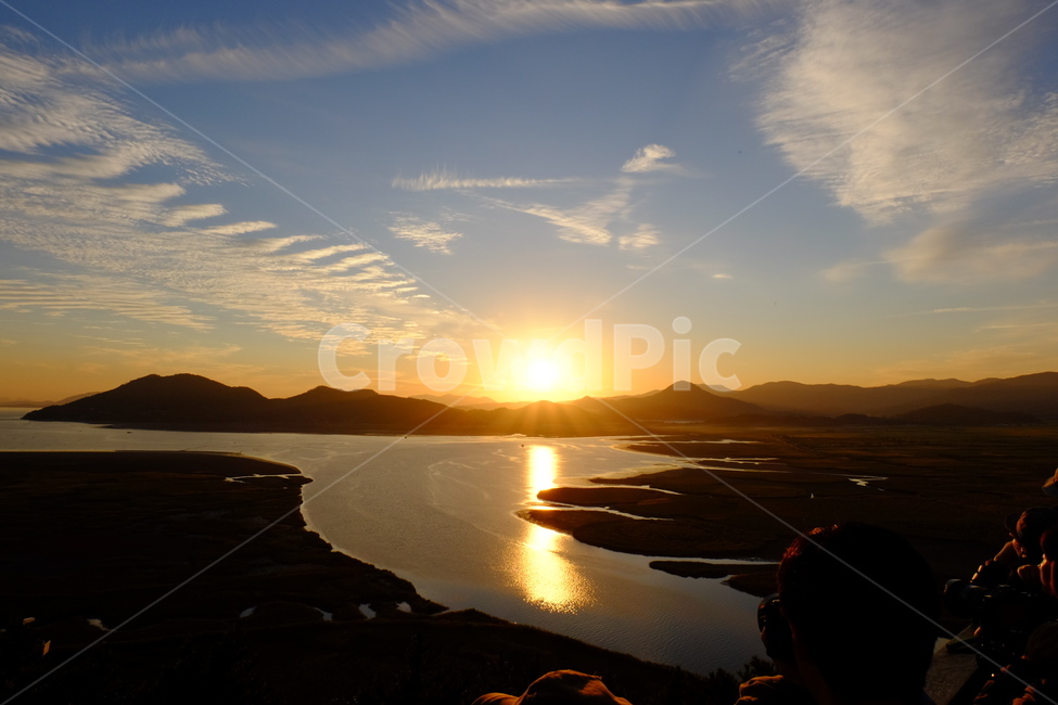 순천만,전망대,노을,갈대,순천,sunset,조각배