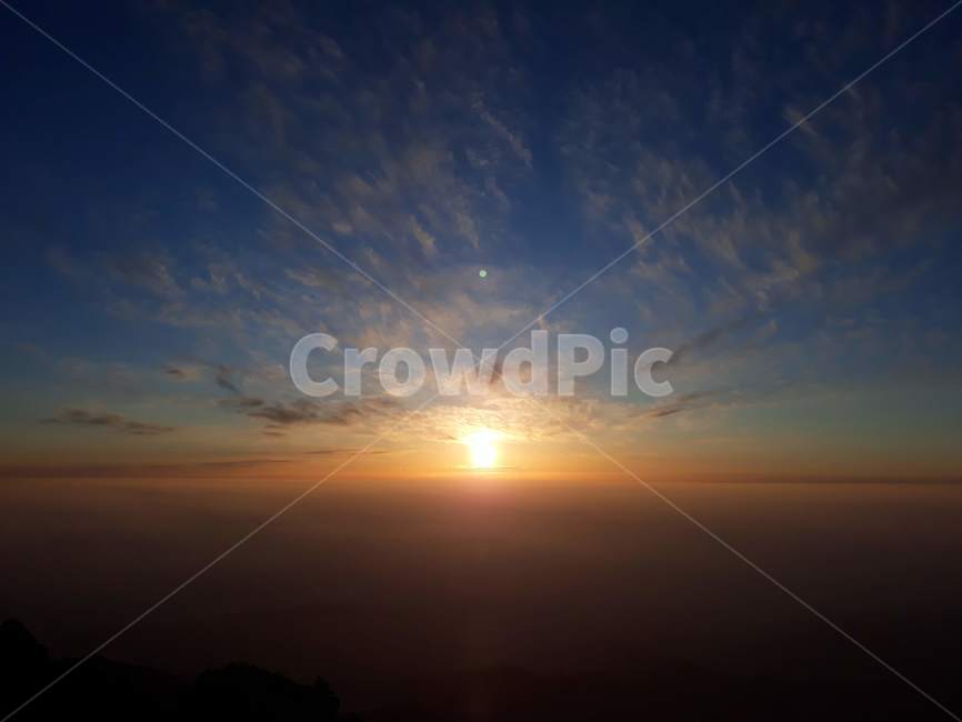 일출,풍경,지리산,구름,sunrise