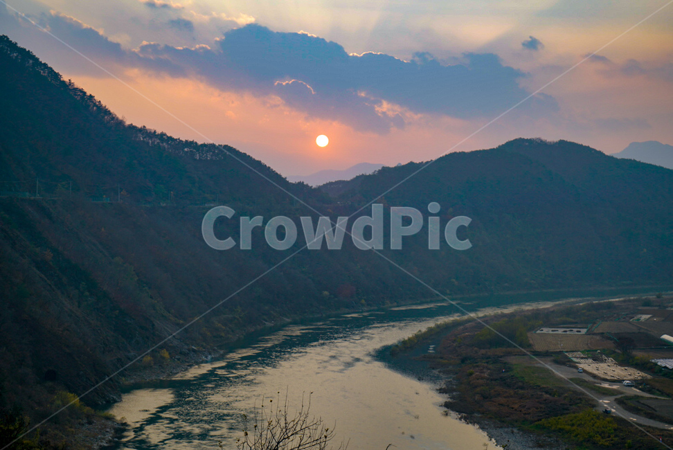 단양,일몰,노을,가을,풍경,자연,풍경,nature,landscape,한국자연풍경,한국자연경관,korea nature landscape,outdoors,옥외,mountain,산,mountain range,산맥