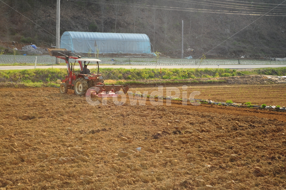 밭,시골,트랙터,아침,햇살,비닐하우스,산업,industry,industrial,농업,농사,agriculture,farming,farming industry
