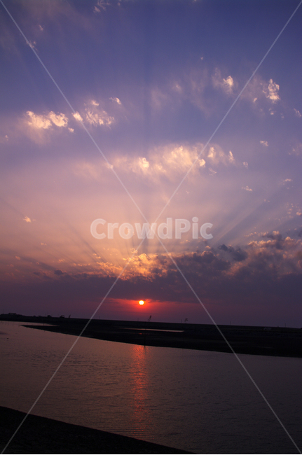 하늘,석양,노을,구름,빛,풍경,바다,sunset,안면도,꽃지해변,자연,풍경,nature,landscape,outdoors,옥외,sunlight,햇빛