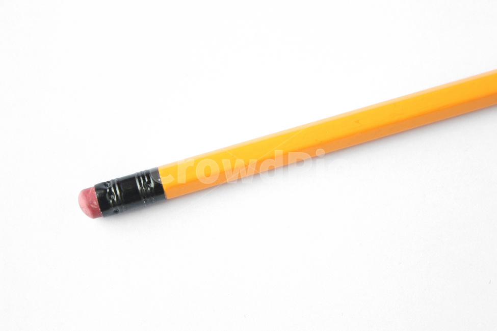new,eraser,study,Phrases,topview,Office Supplies,writing utensils,yellow,equipment,white background,pencil,top angle,tool,sharp,pen,stationery,writing instrument,object