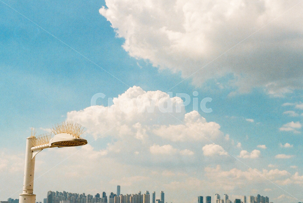 하늘,구름,풍경,가로등,여름,summer,sky,하늘색