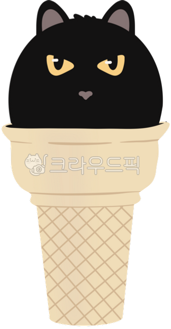 cat,black,ice cream,cute,dessert,summer,animal