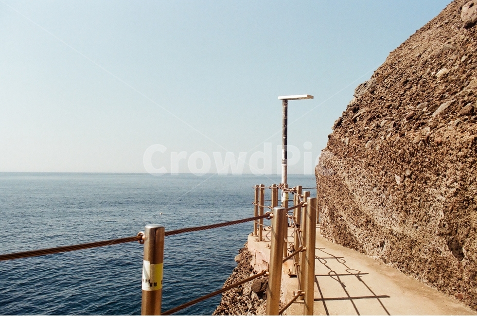 울릉도,행남해안산책,행남해안산책로,해안산책로,바다,자연,풍경,nature,landscape,handrail,난간,banister,wood,나무