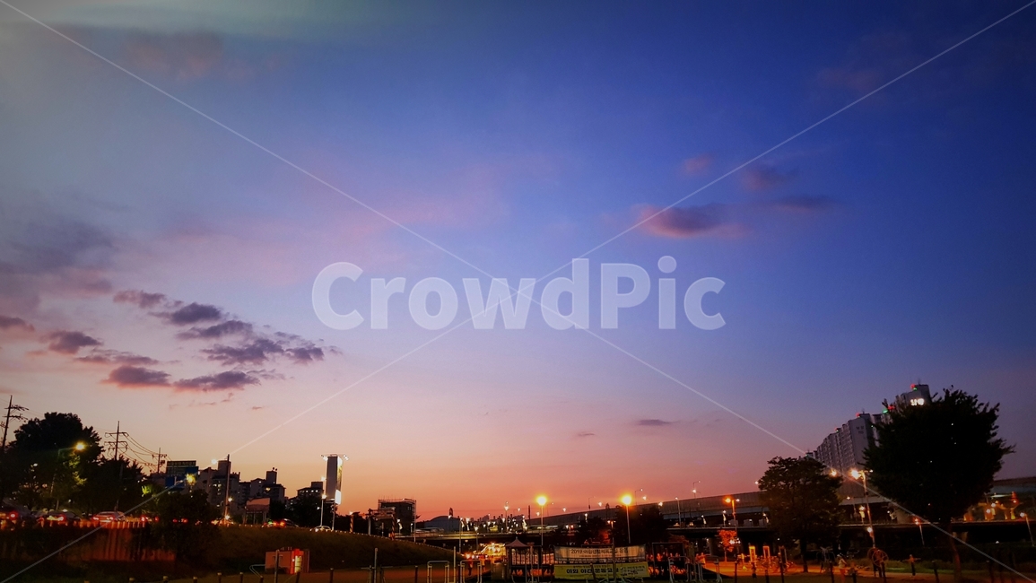 하늘,노을,공원,sky,twilght
