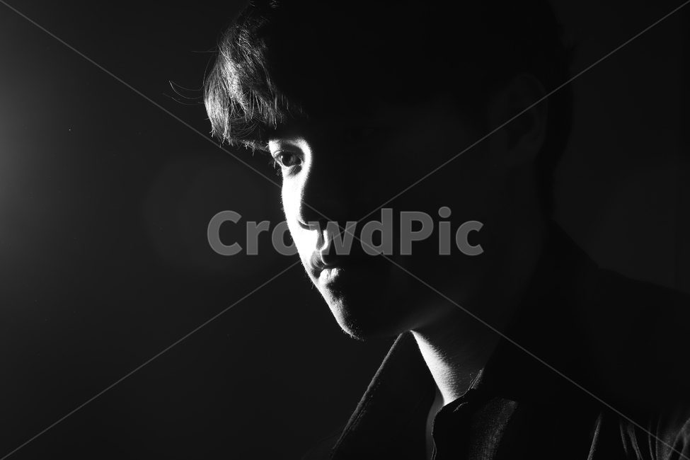 흑백,초상화,남자,셔츠,portrait,자화상,순수