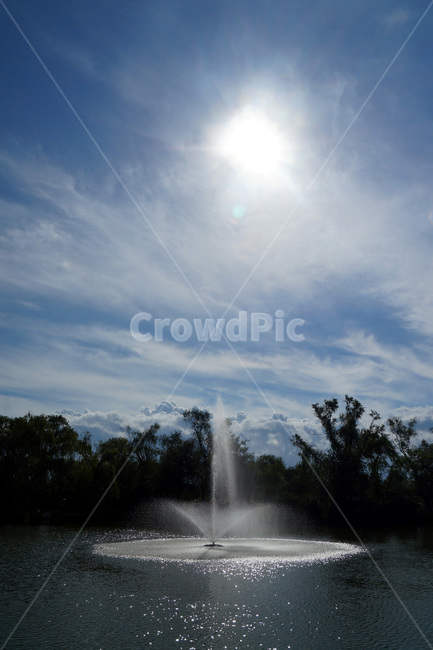 분수,호수,하늘,구름,역광,나무,공원,여름,물,fountain,lake,sky,cloud,backlight,tree,park,summer,water