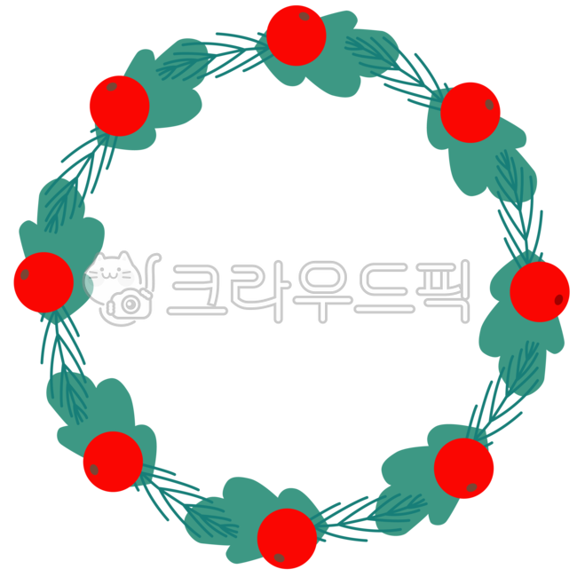 크리스마스,일러스트,프레임,테두리,배경,화환,리스,겨울,크리스마스장식,원형,잎,나뭇잎,풀,열매
