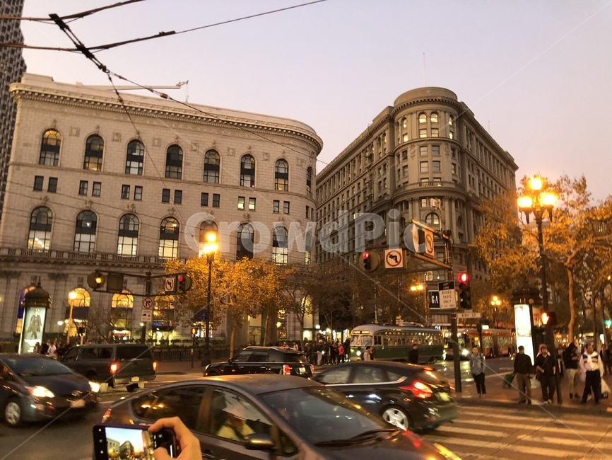 샌프란시스코,미국,야경,스트릿,도시