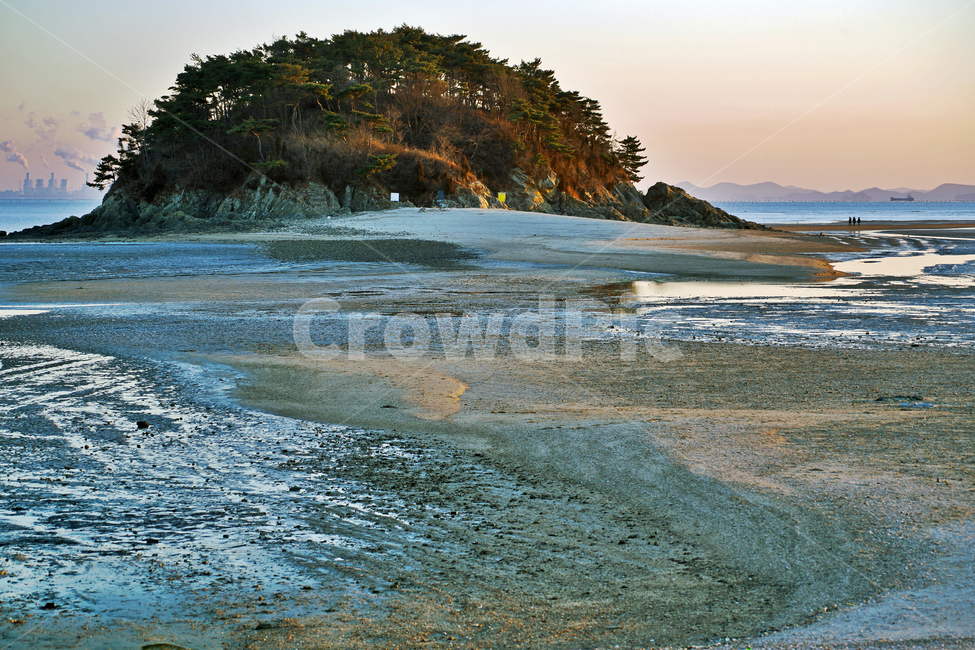선재도,목섬,서해,인천,옹진군,일몰,석양,갯벌,바다,썰물,자연,풍경,nature,landscape