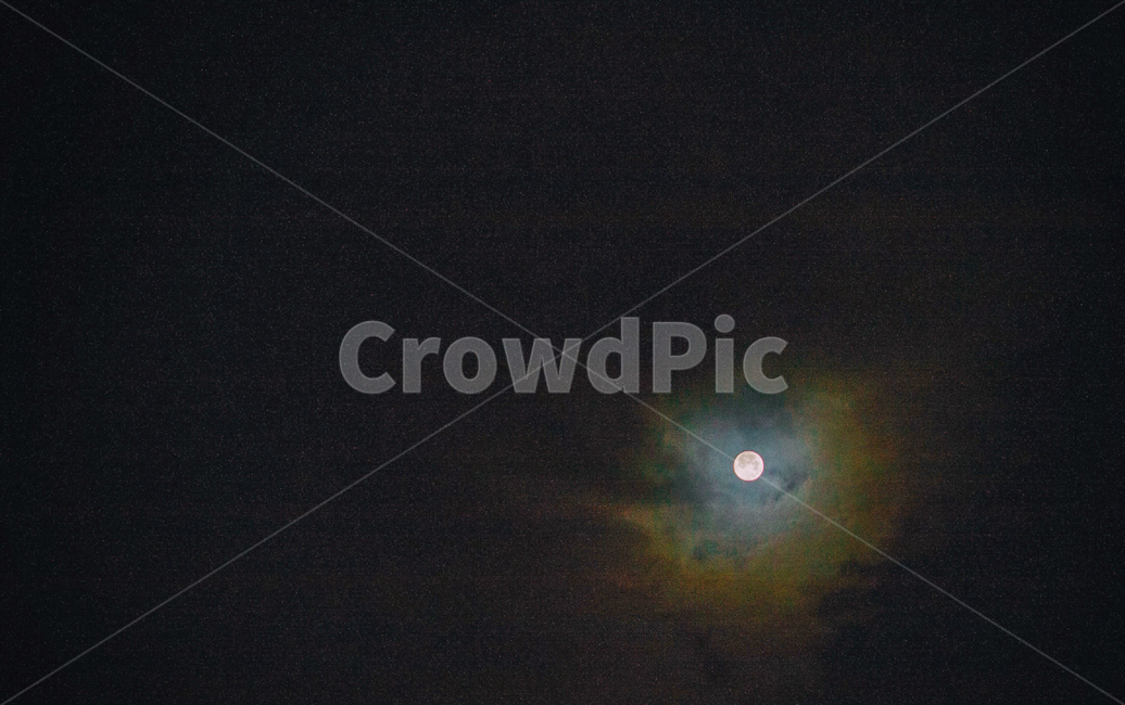 야경,하늘,풍경,달,moon,달빛,moonlight,light,빛,자연,night,밤,저녁,nightphotography,sky,landscape,구름,달무리,cloud,fullmoon,보름달