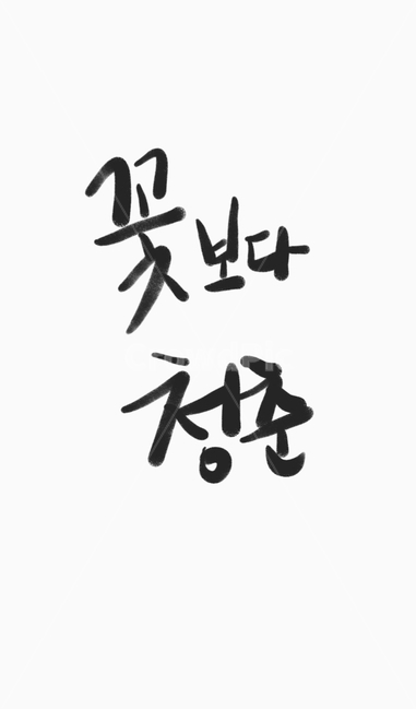 인생,서예,캘리,청춘,글씨,한글,꽃,포스터,배경,명함,전단,브로셔,캘리그라피,손글씨,calligraphy