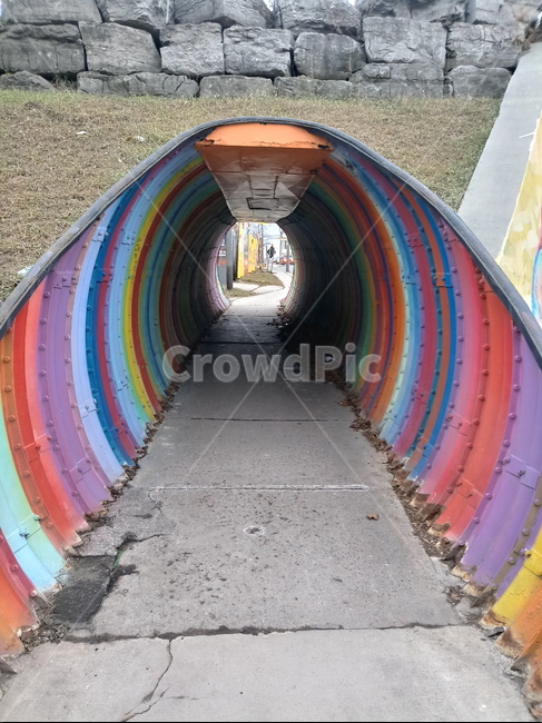 외국,터널,동굴,무지개,무지개터널,rainbow,tunnel