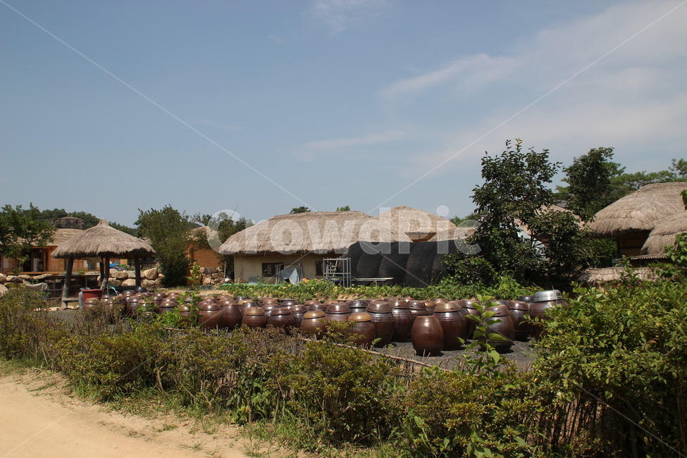 하회마을,전통가옥,초가집,초가,항아리,전통,안동,한국,시골,마을,풍경,landscape,country,rural,town