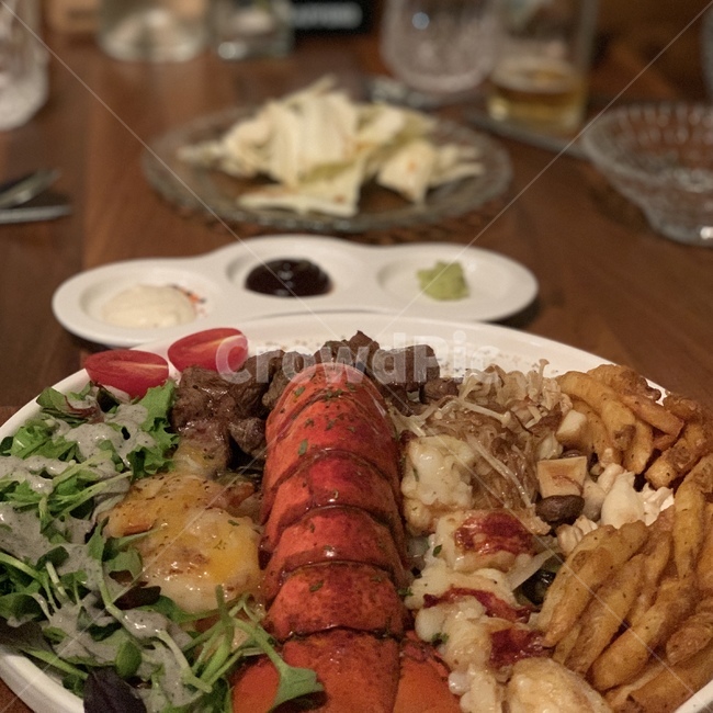 dish,요리,food,음식,meal,식사,랍스타,랍스터,로브스터,바닷가재,양식,감자튀김,맛집
