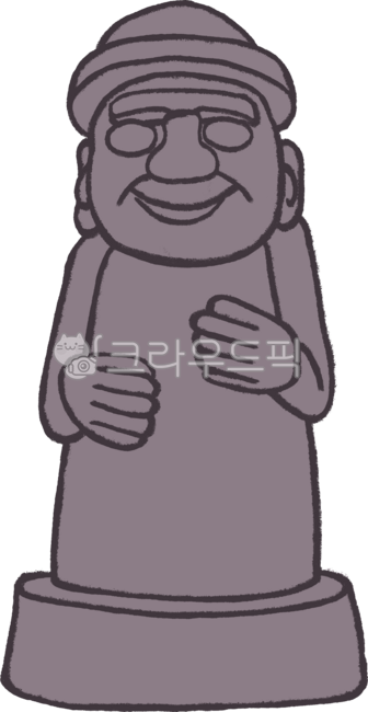 Dolhareubang,Dolhareubang painting,Dolhareubang illustration,Jeju,Jeju Island,Jeju painting