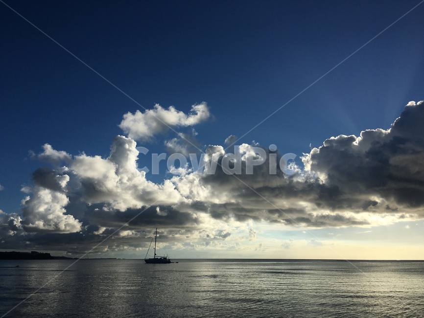nature,자연,sky,하늘,cloud,구름,sea,바다,풍경,파란하늘,괌,휴양지,해질녘,대양주